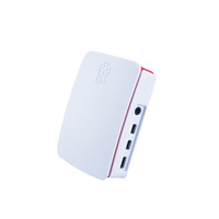 Raspberry Pi 4 Model B etui z ABS plastikowe pudełko biały Shell klasyczny Design z wentylator z radiatorem dla Raspberry Pi 4 5